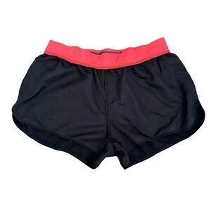 Domyos black Pink Pull On Sporty Running Athletic High Rise Shorts SZ M  #1921